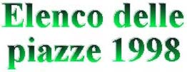 Elenco delle piazze